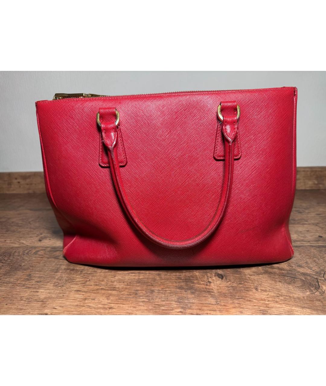 PRADA Красная сумка тоут, фото 2