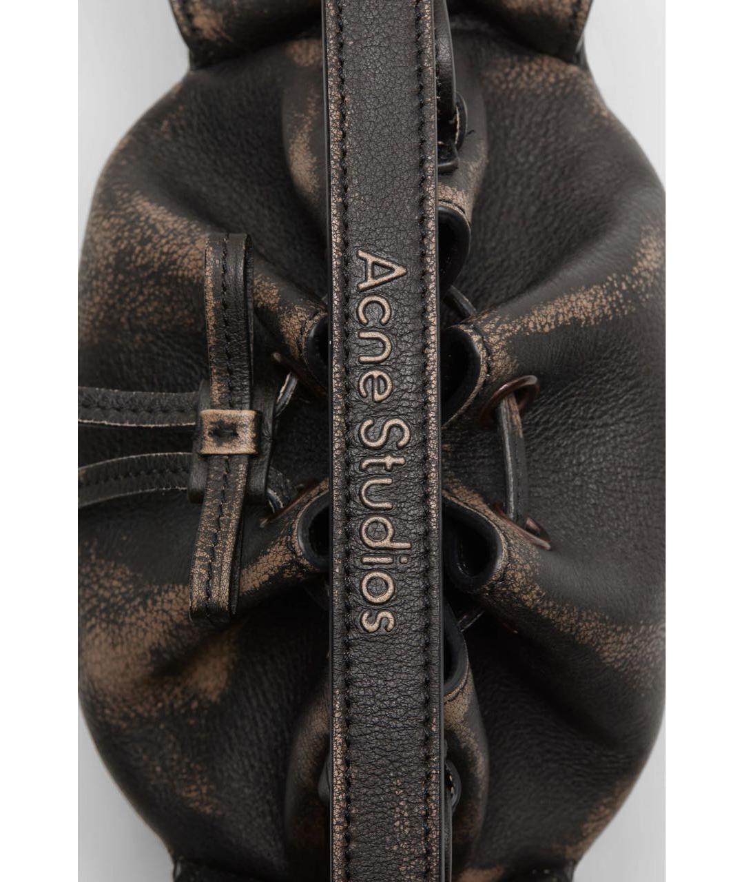 ACNE STUDIOS Коричневая кожаная сумка через плечо, фото 3