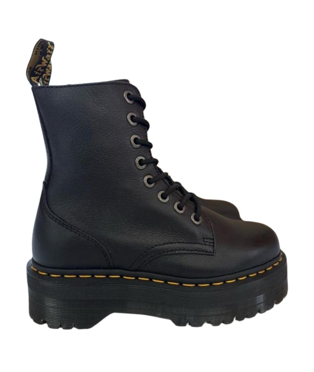 DR. MARTENS Черные кожаные ботинки, фото 1