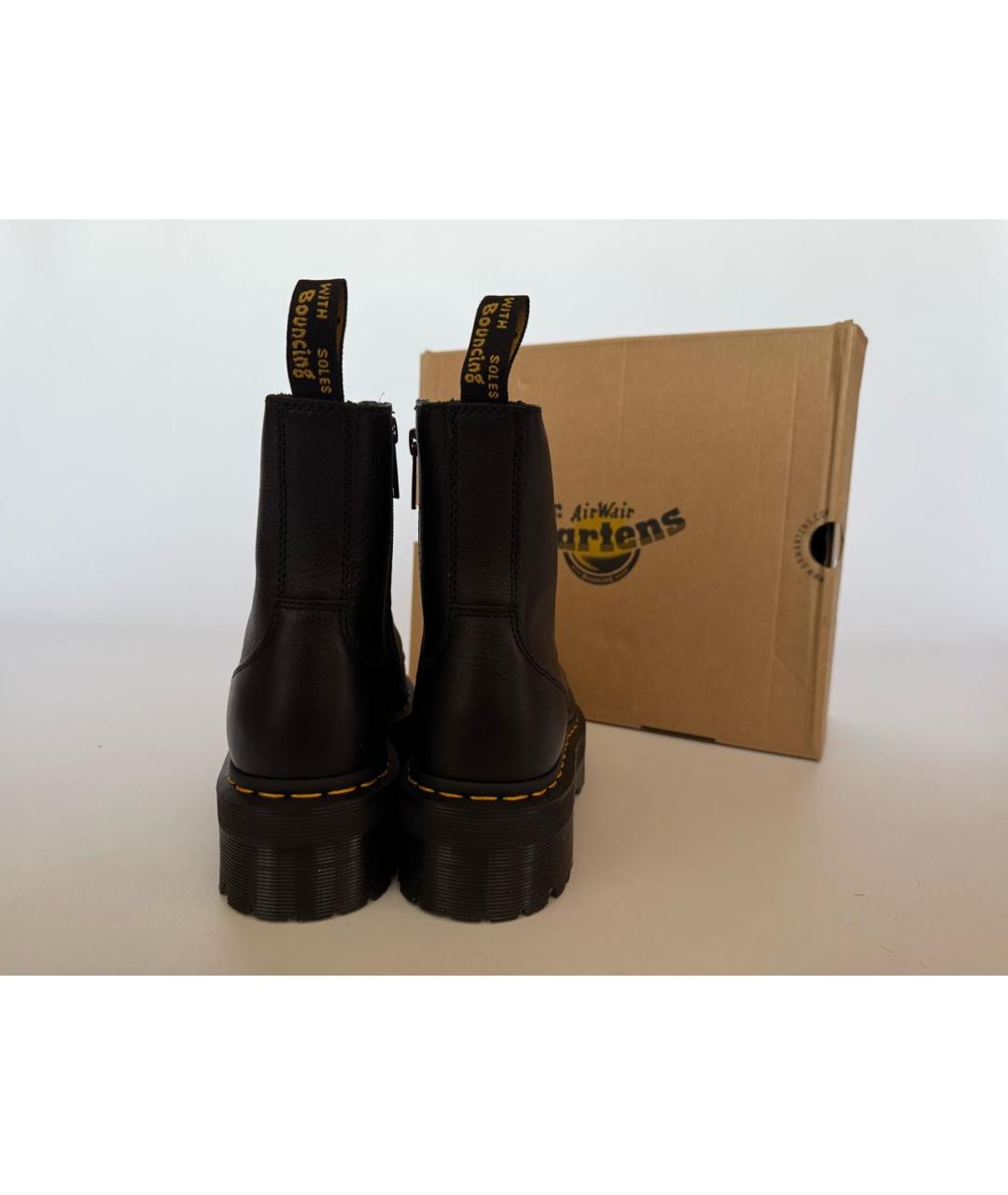 DR. MARTENS Черные кожаные ботинки, фото 3