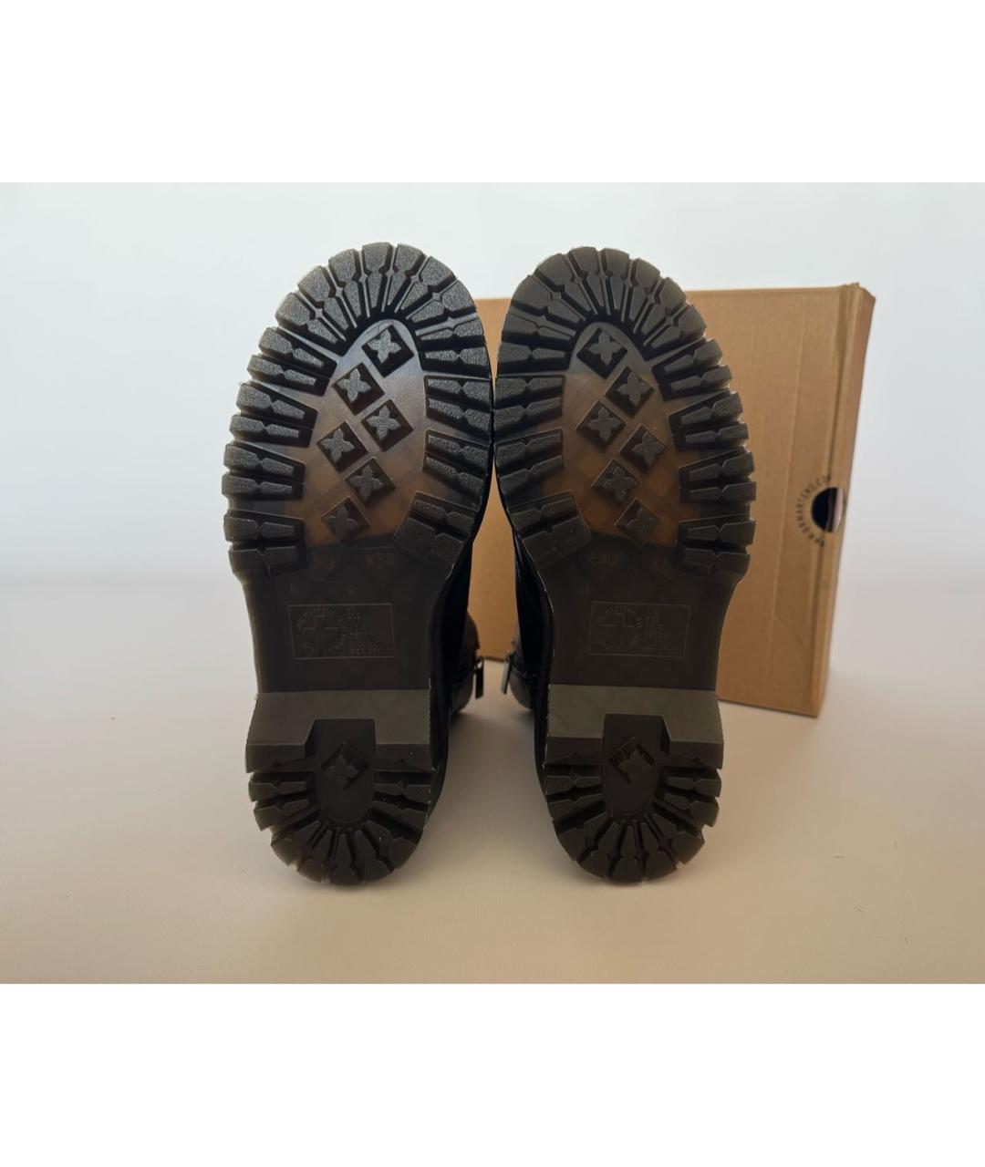 DR. MARTENS Черные кожаные ботинки, фото 5