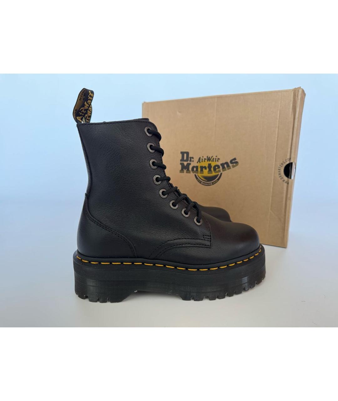DR. MARTENS Черные кожаные ботинки, фото 6
