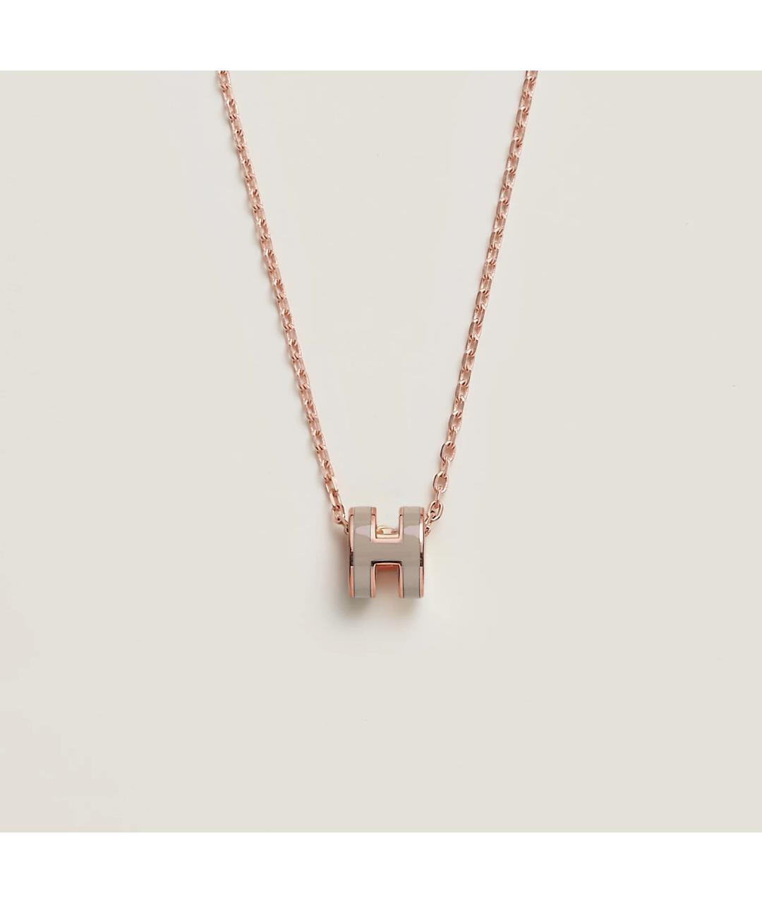 HERMES Золотая металлическая подвеска, фото 7