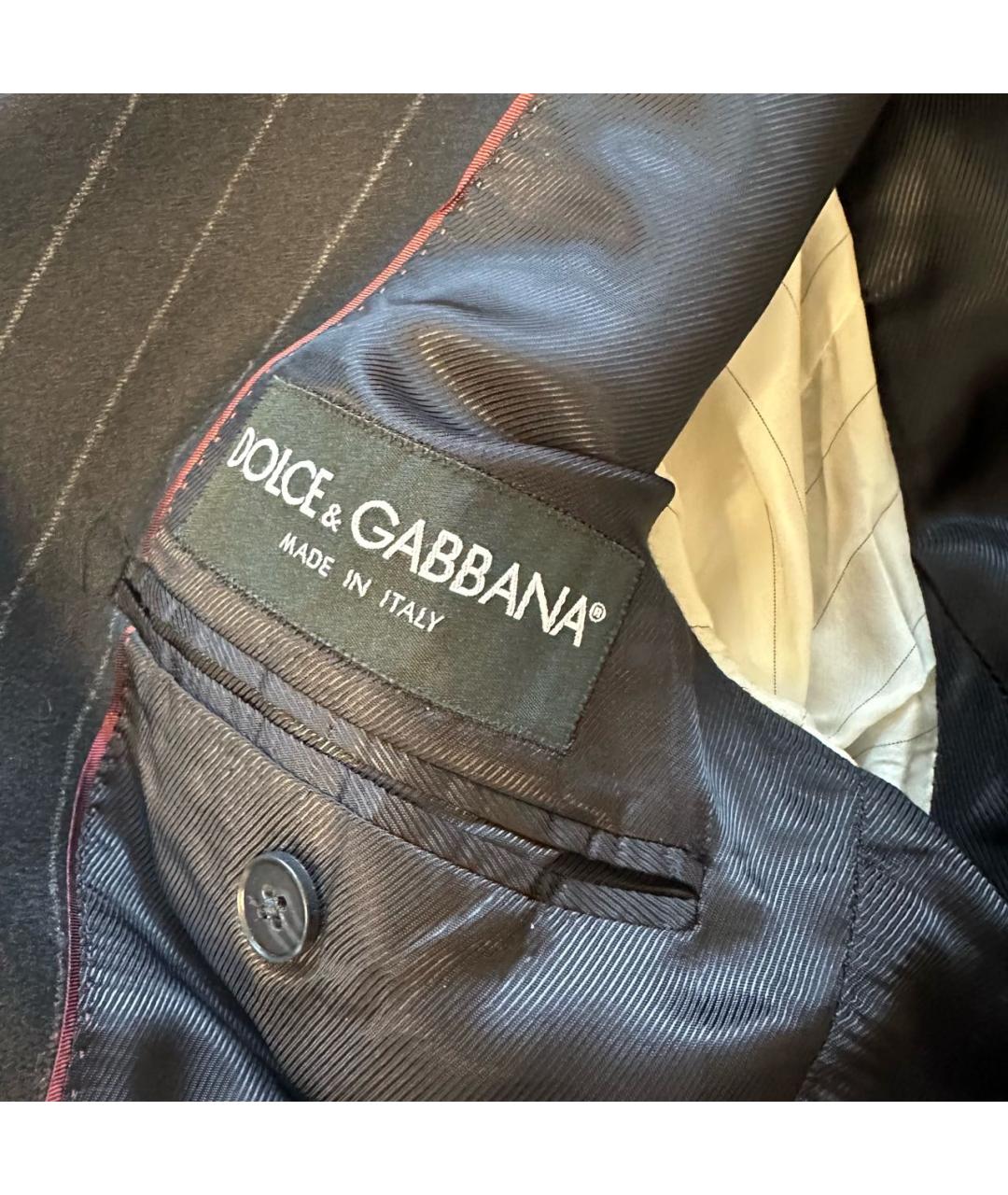 DOLCE&GABBANA Черный шерстяной пиджак, фото 6
