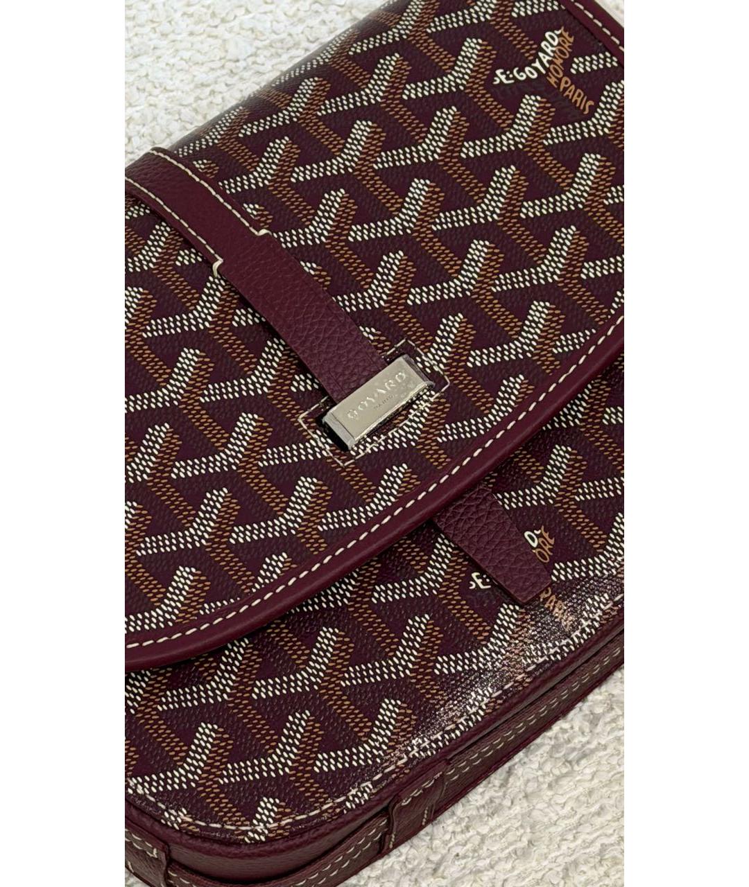GOYARD Бордовая сумка на плечо, фото 4