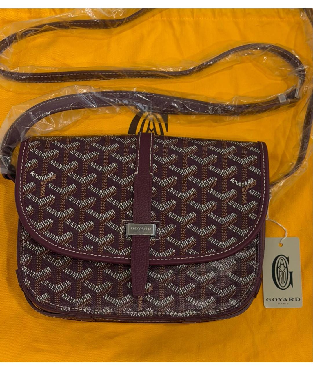 GOYARD Бордовая сумка на плечо, фото 2