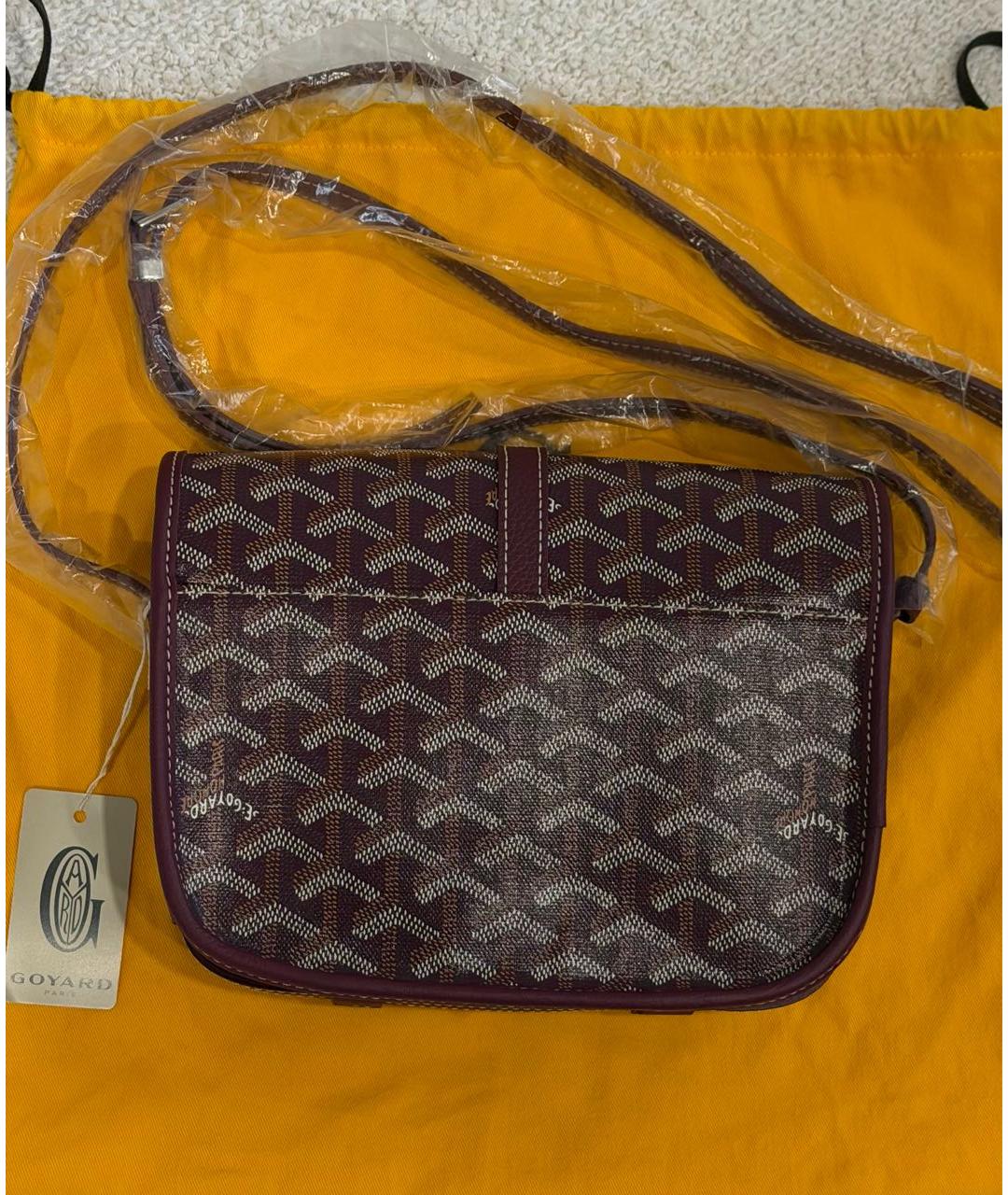 GOYARD Бордовая сумка на плечо, фото 3