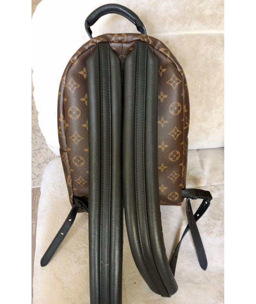 LOUIS VUITTON Коричневый кожаный рюкзак, фото 2
