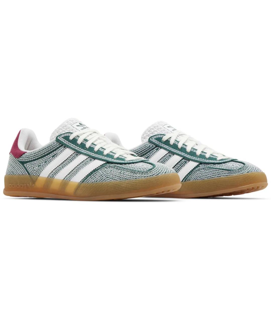 ADIDAS Зеленые текстильные низкие кроссовки / кеды, фото 5