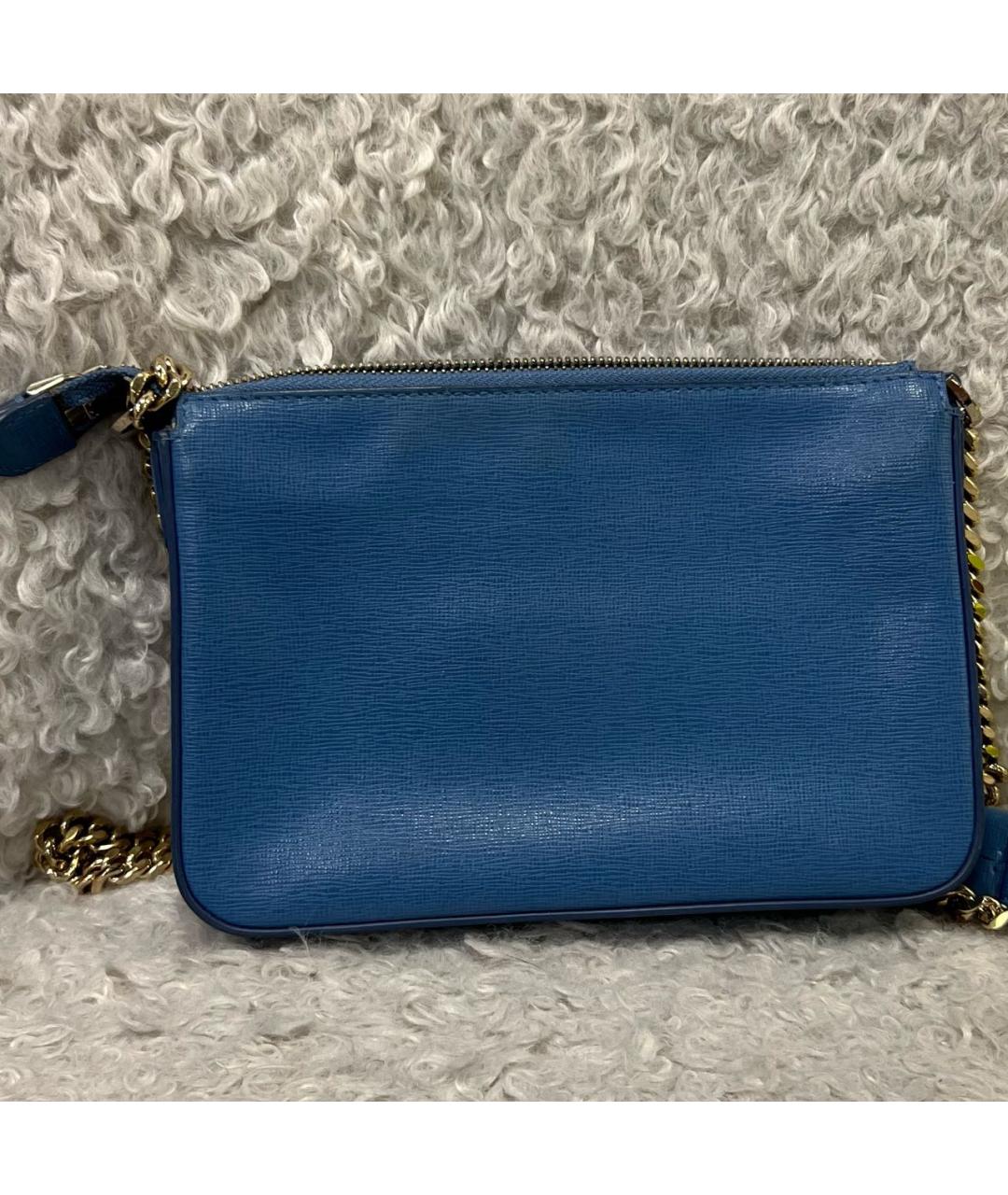 VERSACE Синяя сумка через плечо, фото 3