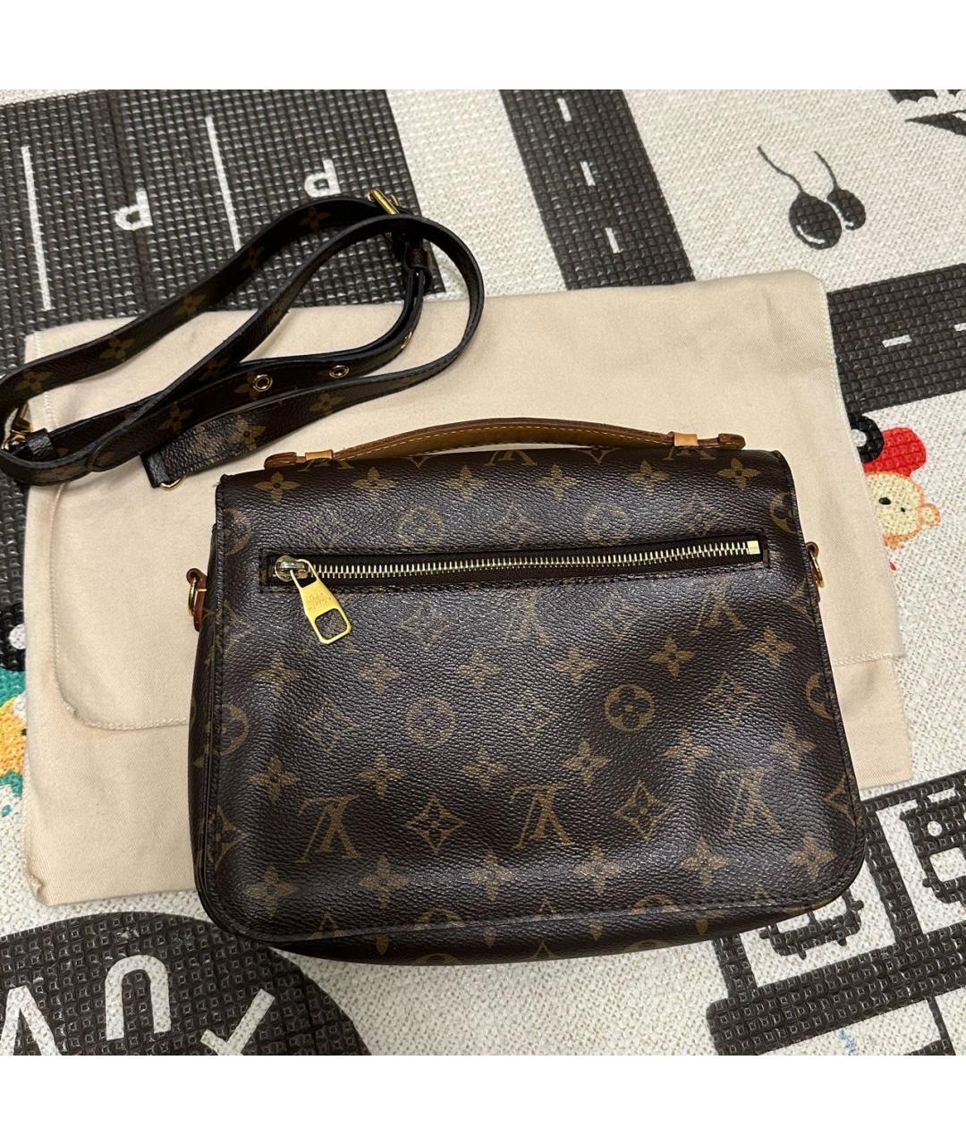 LOUIS VUITTON Коричневая синтетическая сумка через плечо, фото 3