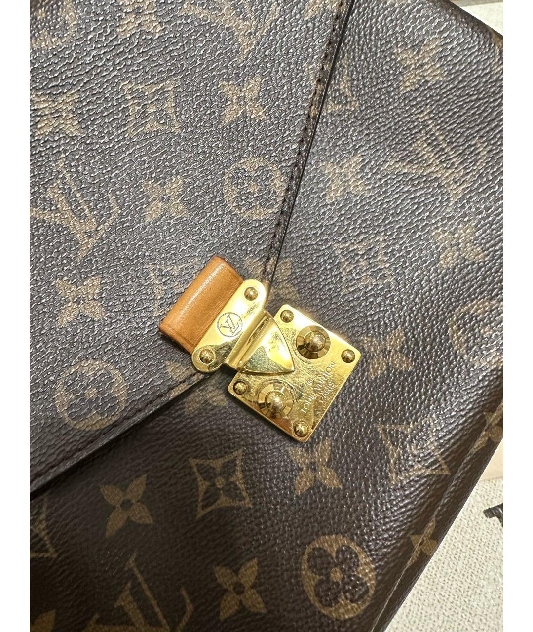 LOUIS VUITTON Коричневая синтетическая сумка через плечо, фото 5