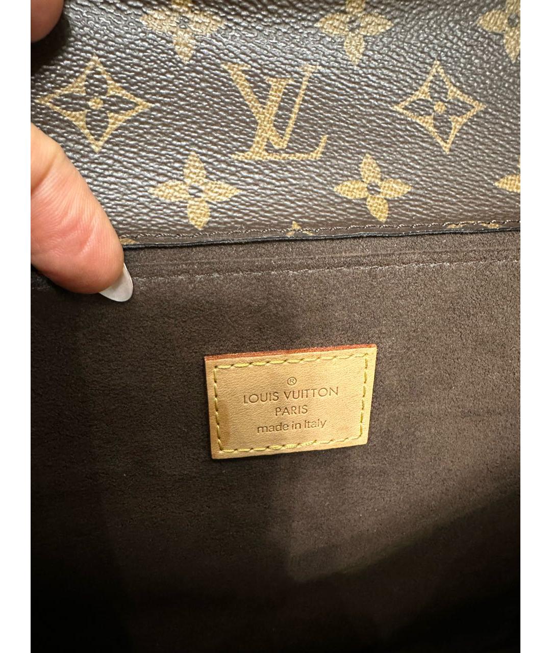LOUIS VUITTON Коричневая синтетическая сумка через плечо, фото 7