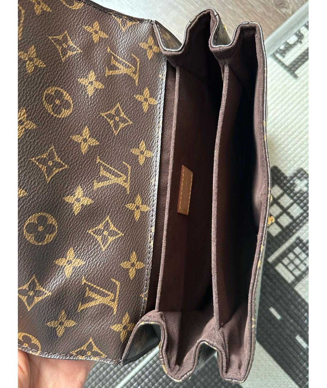 LOUIS VUITTON Коричневая синтетическая сумка через плечо, фото 4
