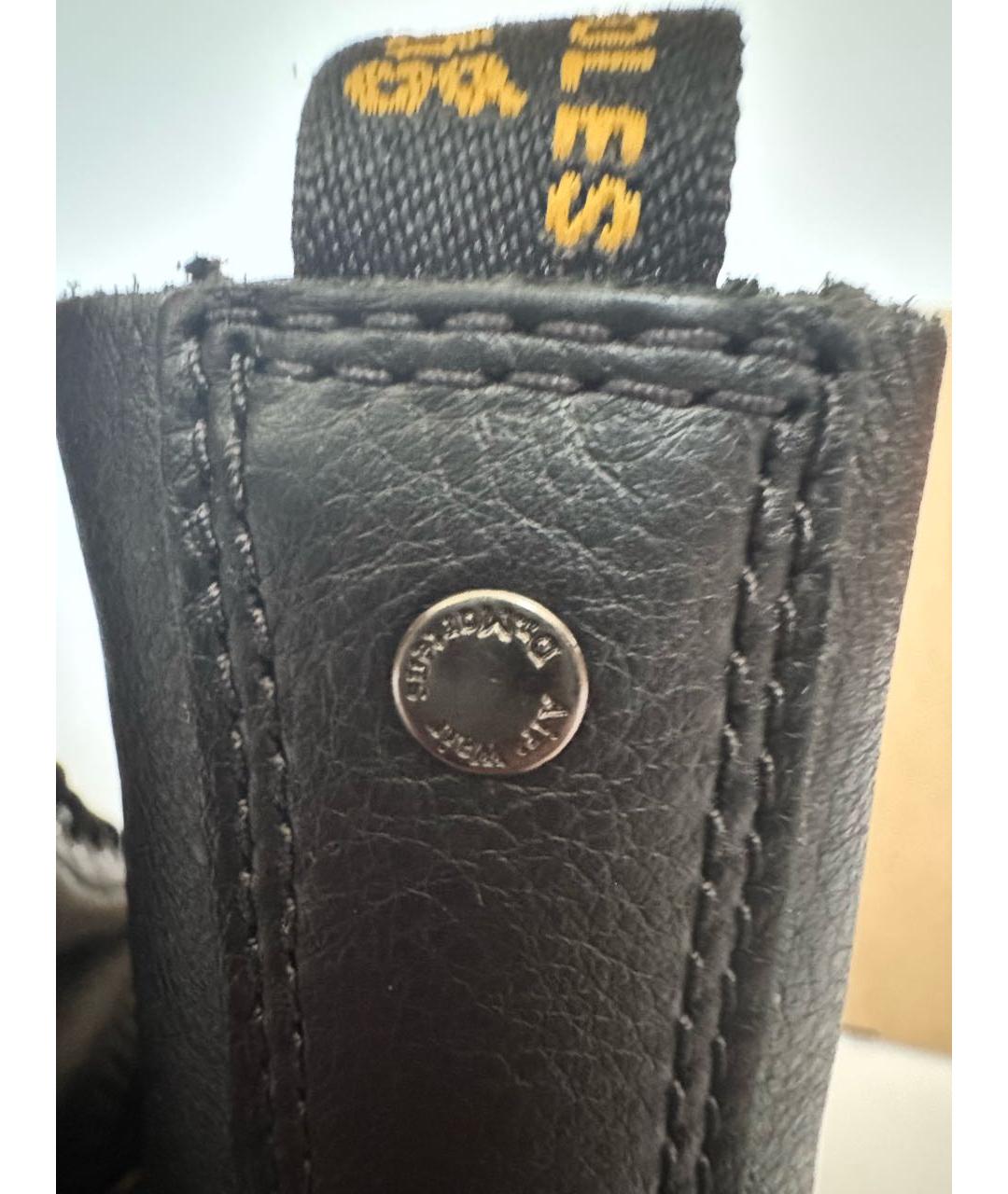 DR. MARTENS Черные кожаные ботинки, фото 5