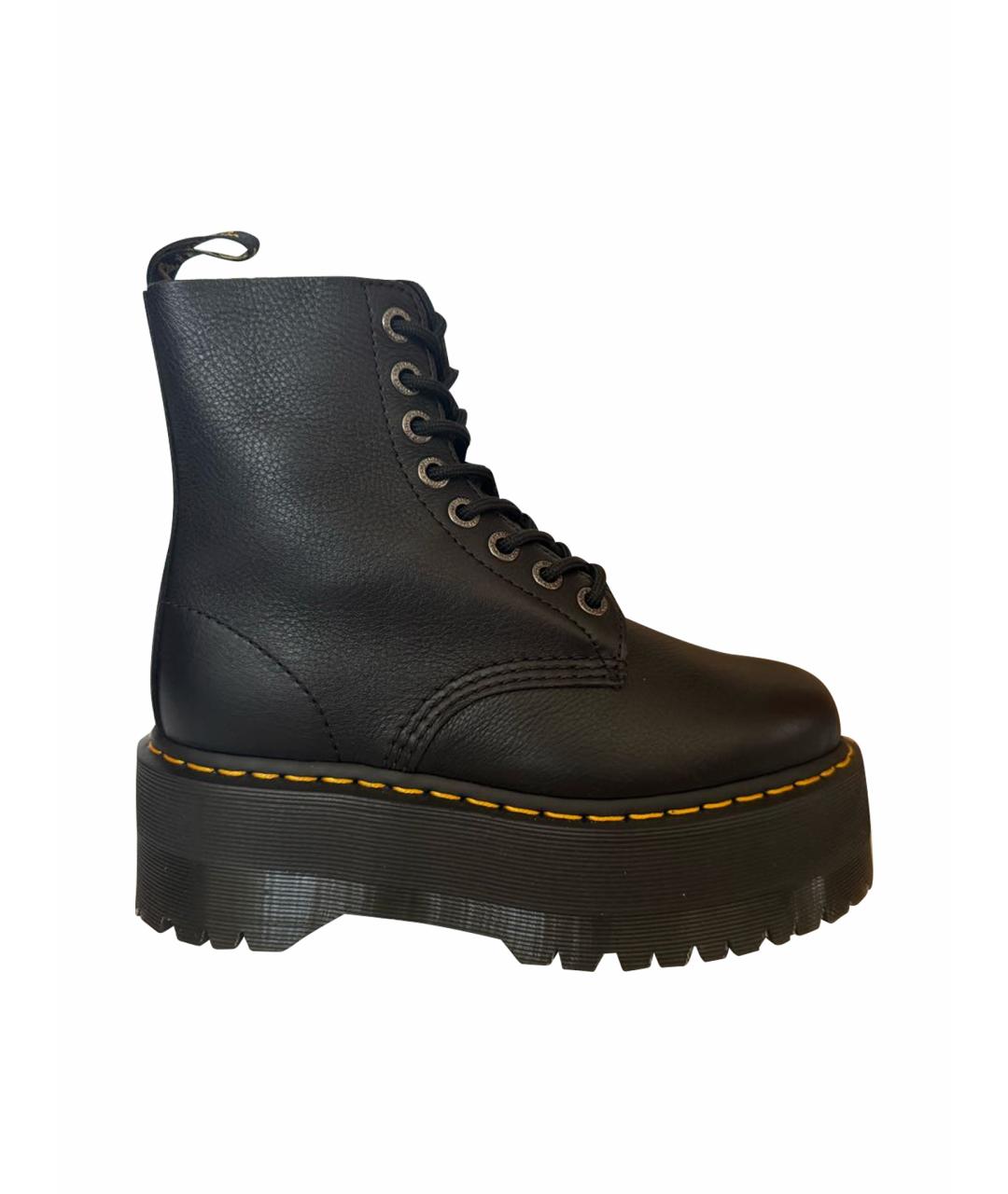 DR. MARTENS Черные кожаные ботинки, фото 1