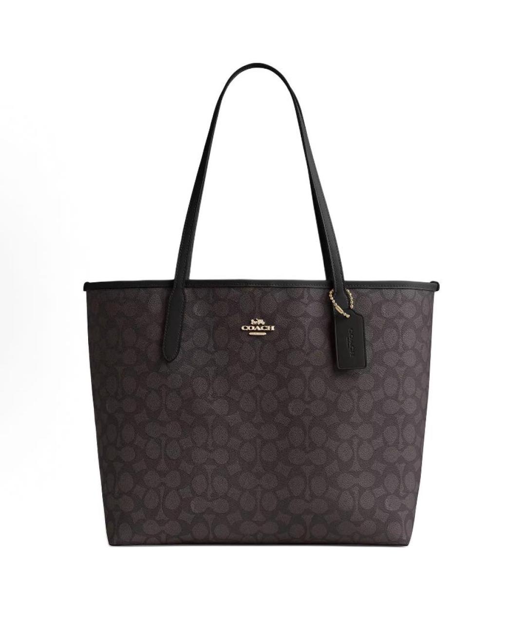 COACH Коричневая сумка тоут, фото 1