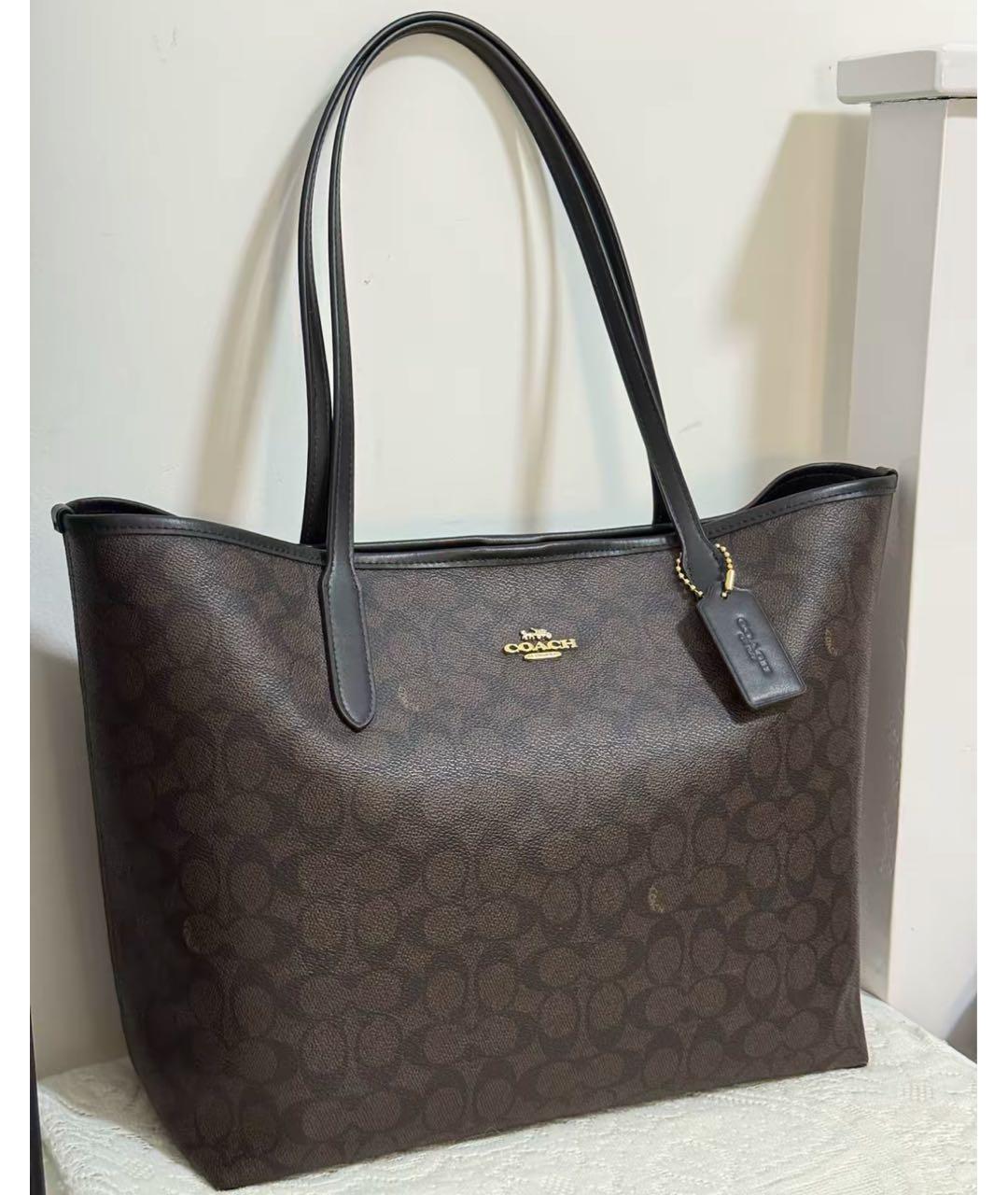 COACH Коричневая сумка тоут, фото 5