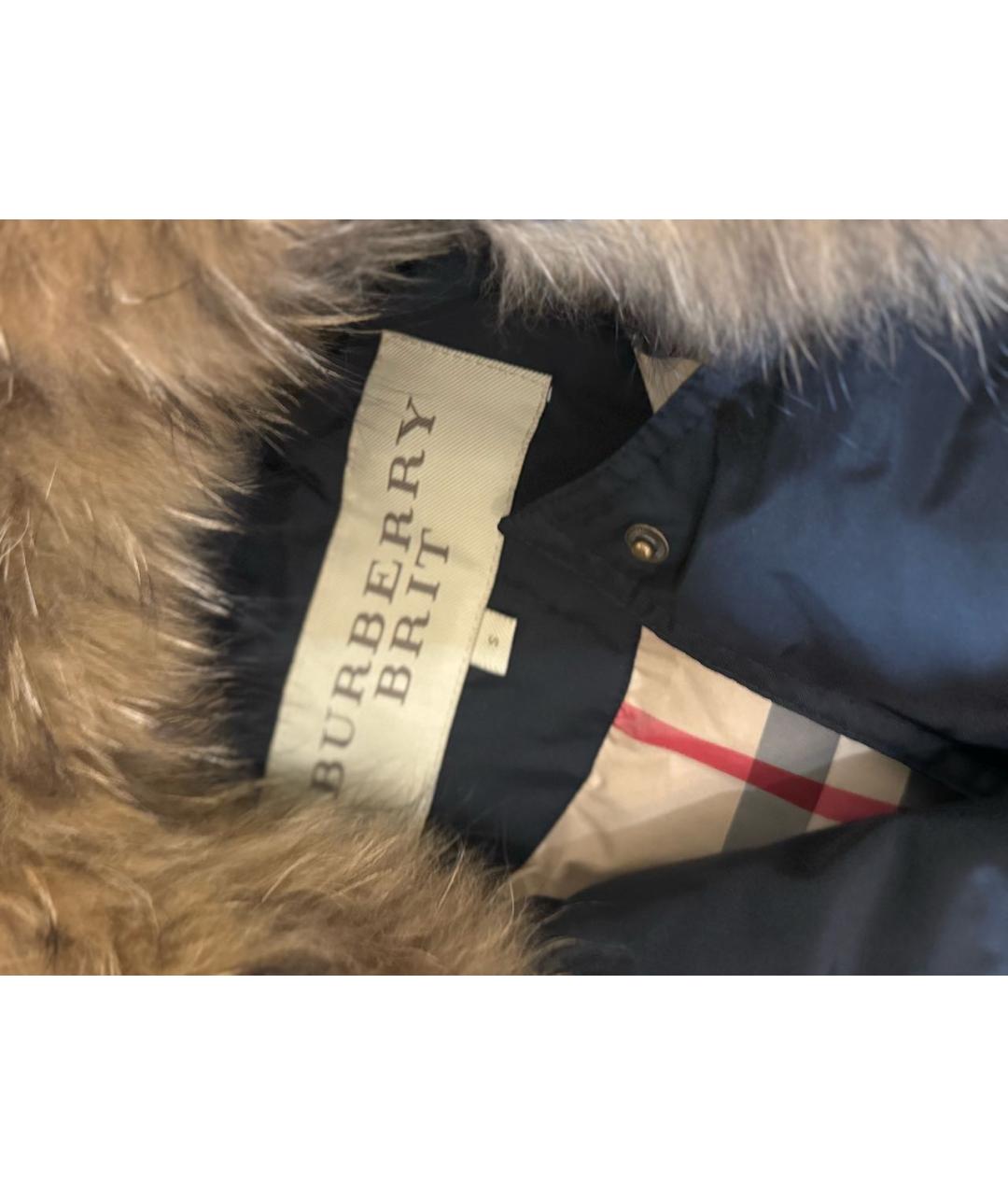 BURBERRY Темно-синий пуховик, фото 6