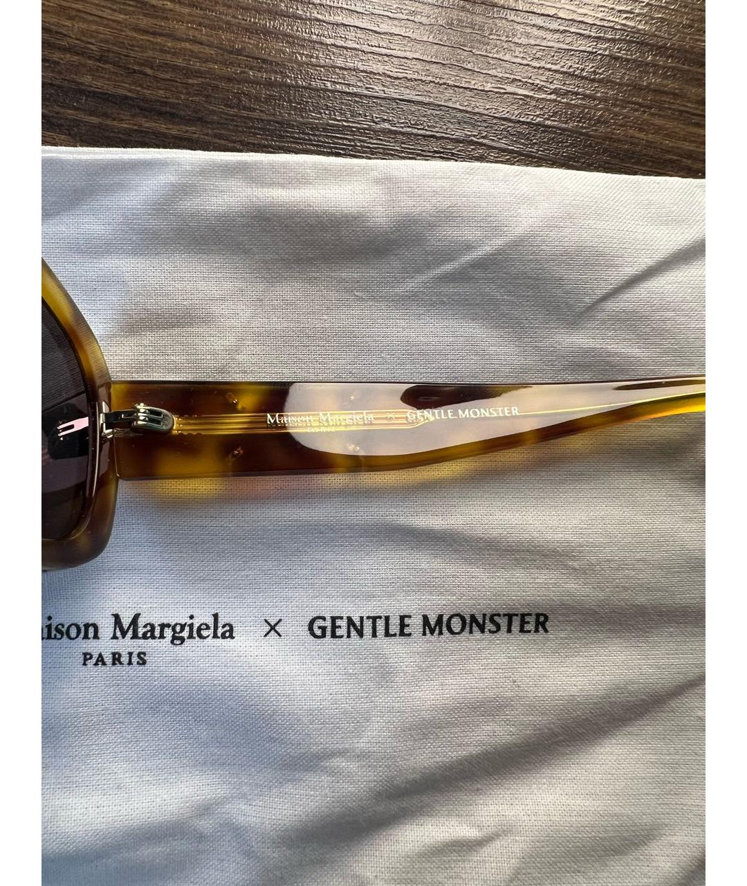 GENTLE MONSTER Коричневые пластиковые солнцезащитные очки, фото 4