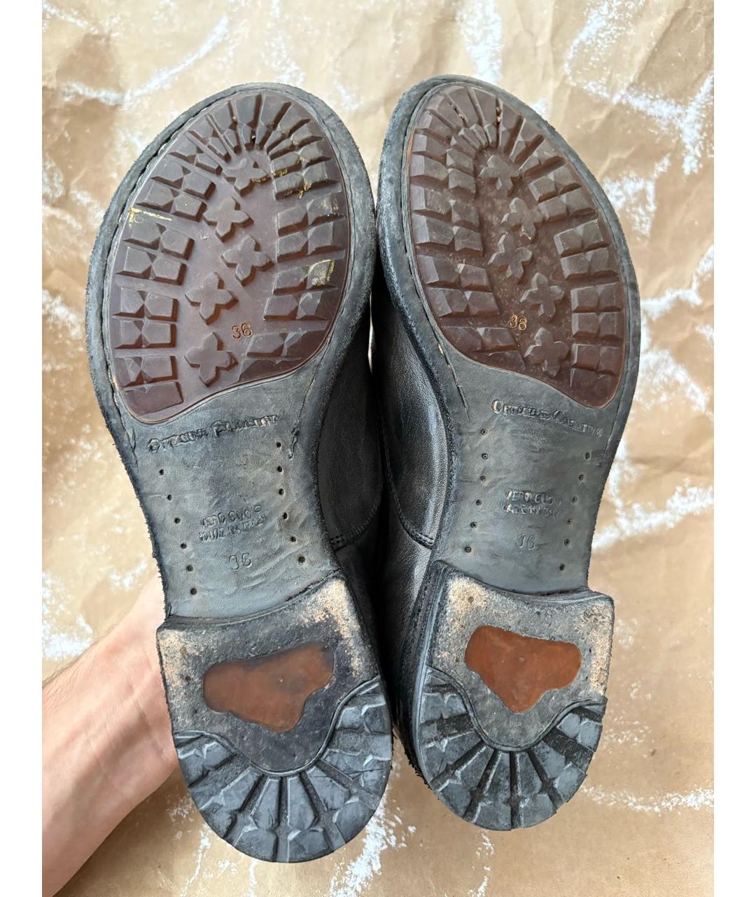 OFFICINE CREATIVE Коричневые кожаные туфли, фото 5