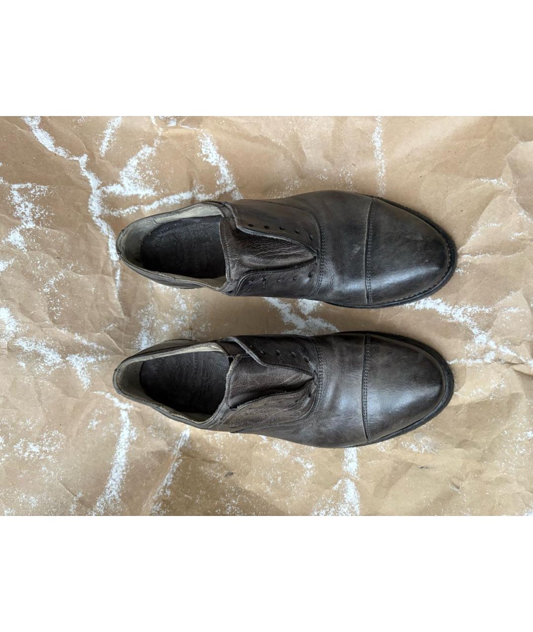 OFFICINE CREATIVE Коричневые кожаные туфли, фото 4