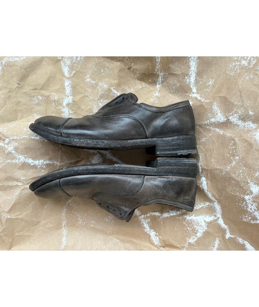 OFFICINE CREATIVE Коричневые кожаные туфли, фото 6