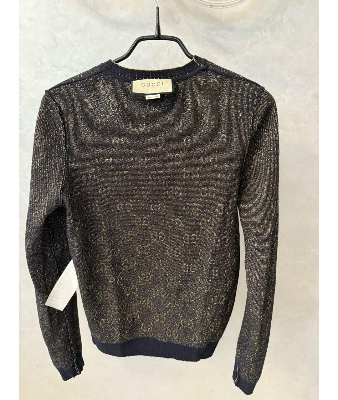 GUCCI Черный хлопковый джемпер / свитер, фото 3