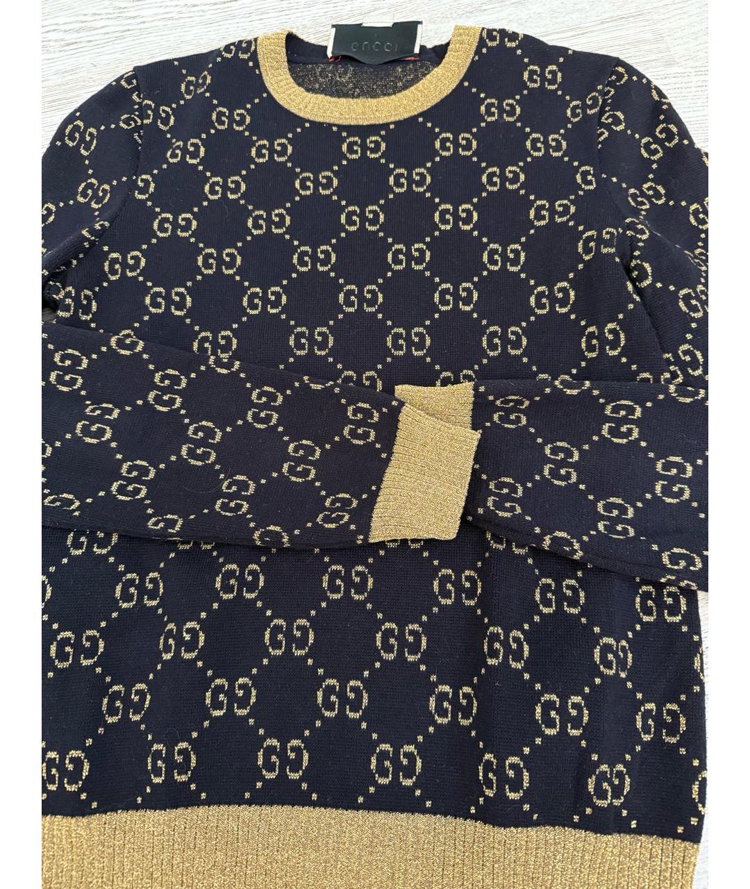 GUCCI Черный хлопковый джемпер / свитер, фото 4
