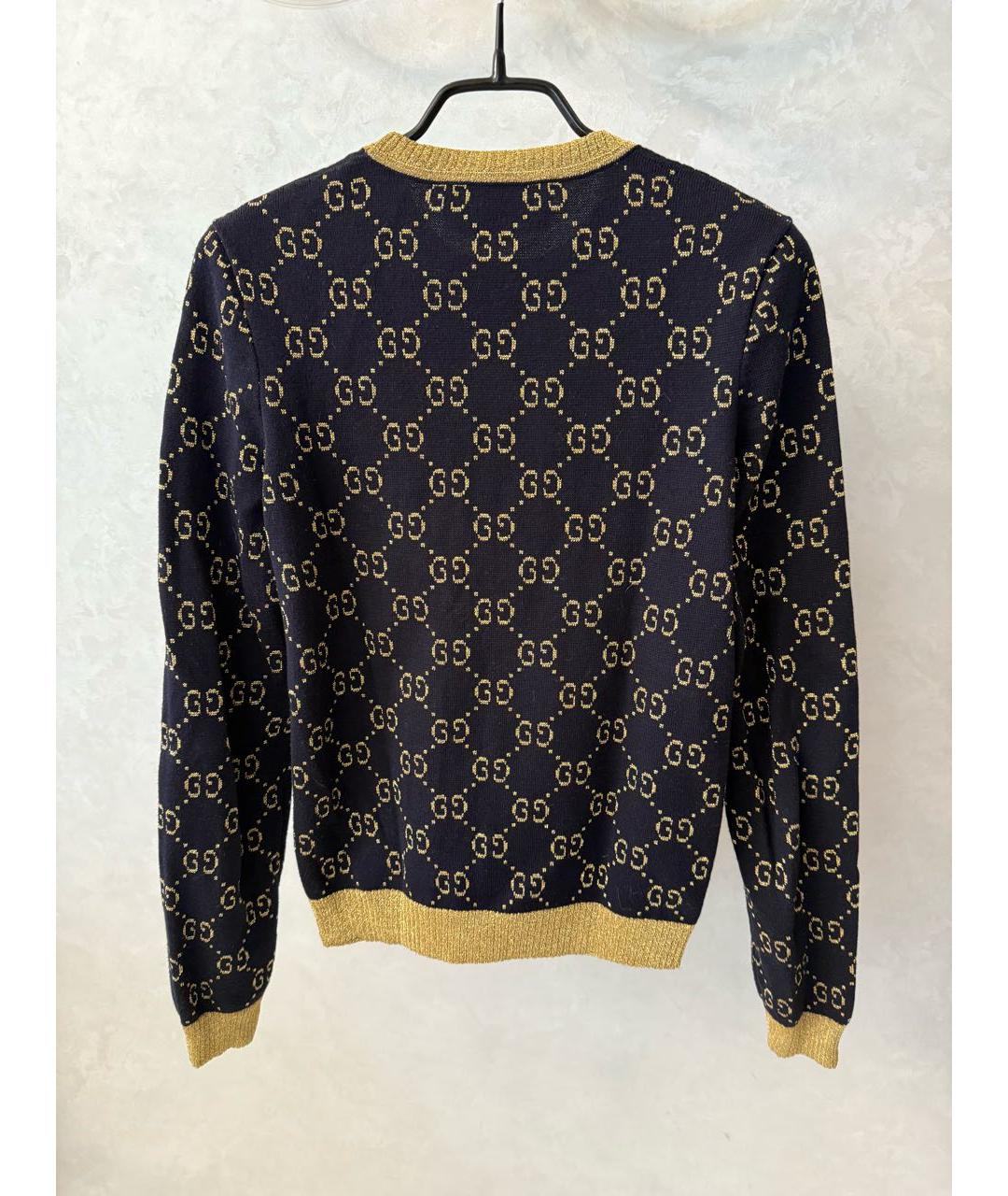 GUCCI Черный хлопковый джемпер / свитер, фото 2