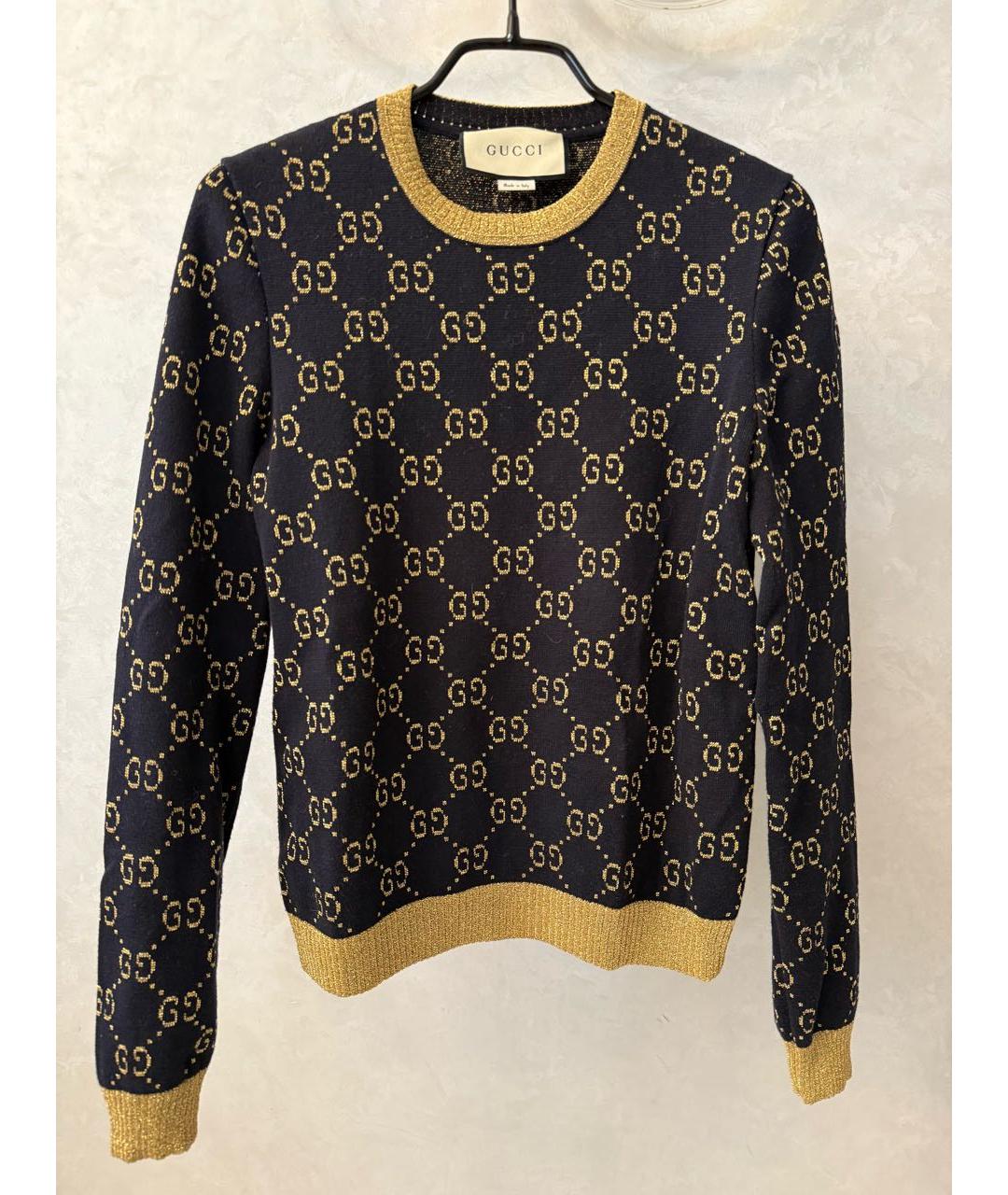 GUCCI Черный хлопковый джемпер / свитер, фото 8