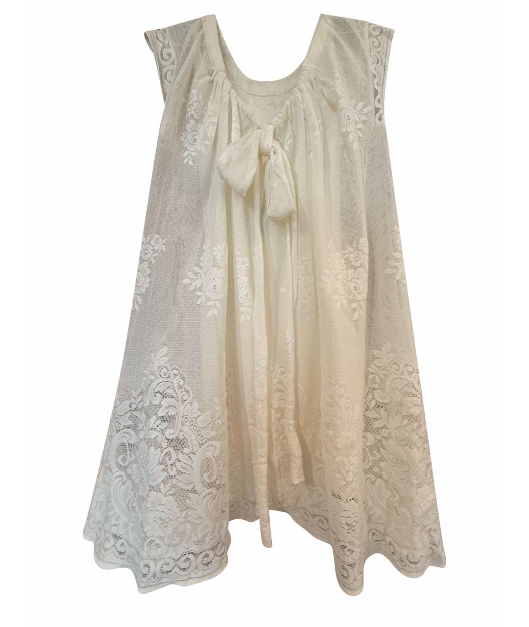 YVES SAINT LAURENT BEAUTY Бежевый кружевной сарафан, фото 1