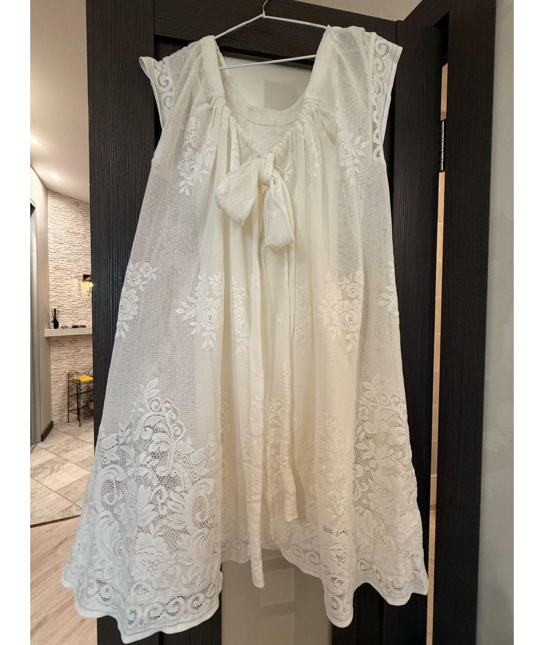 YVES SAINT LAURENT BEAUTY Бежевый кружевной сарафан, фото 2