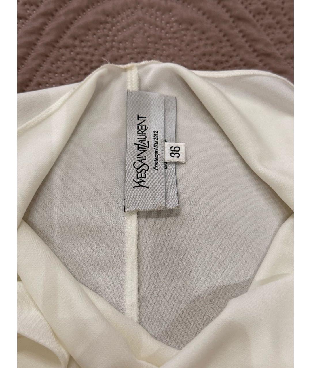 YVES SAINT LAURENT BEAUTY Бежевый кружевной сарафан, фото 3