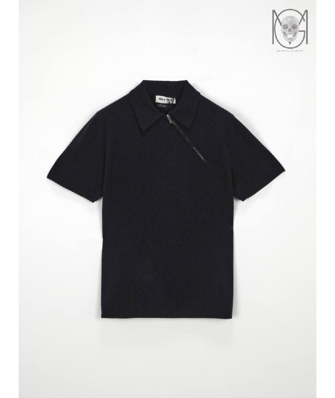 MIU MIU Темно-синий кашемировый джемпер / свитер, фото 10