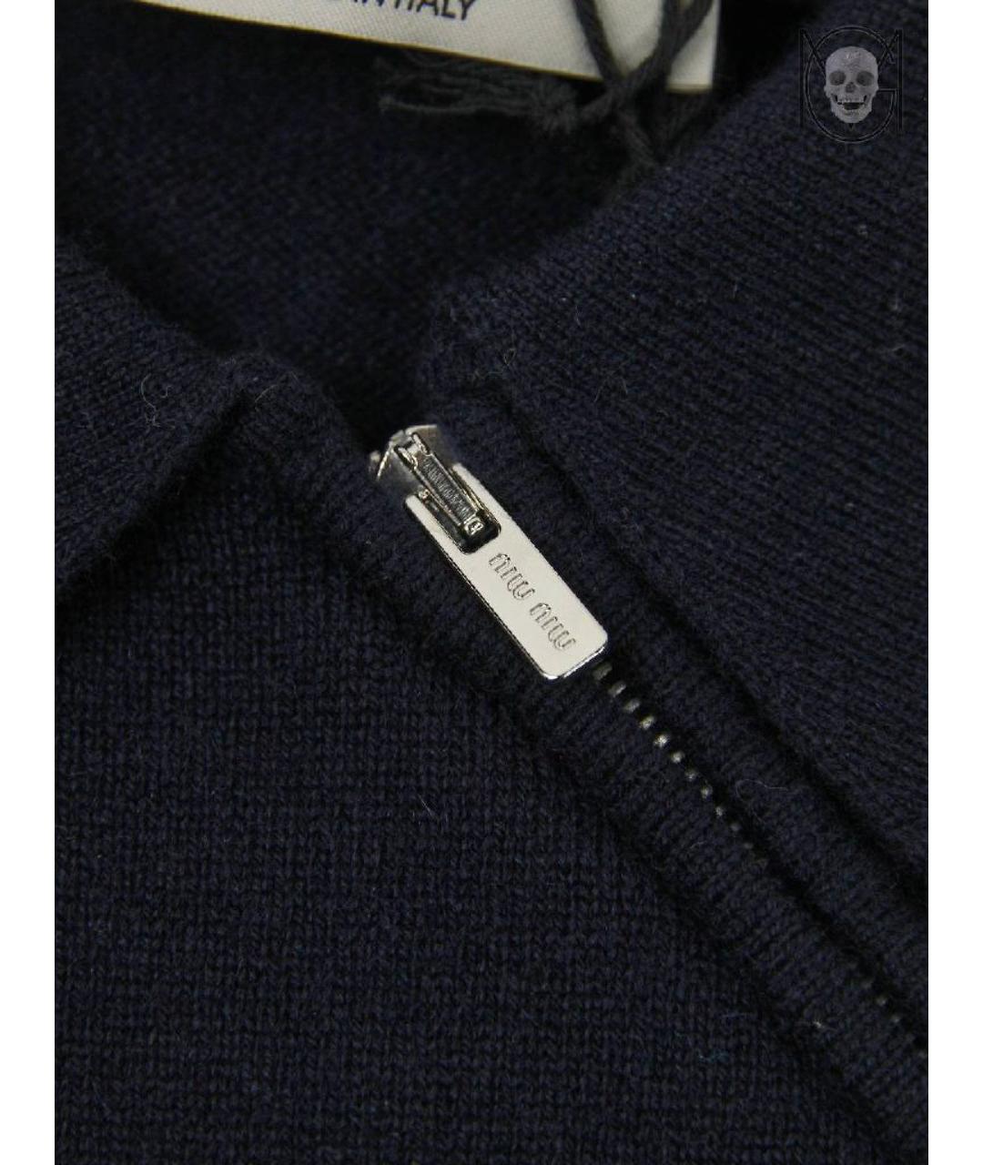 MIU MIU Темно-синий кашемировый джемпер / свитер, фото 4