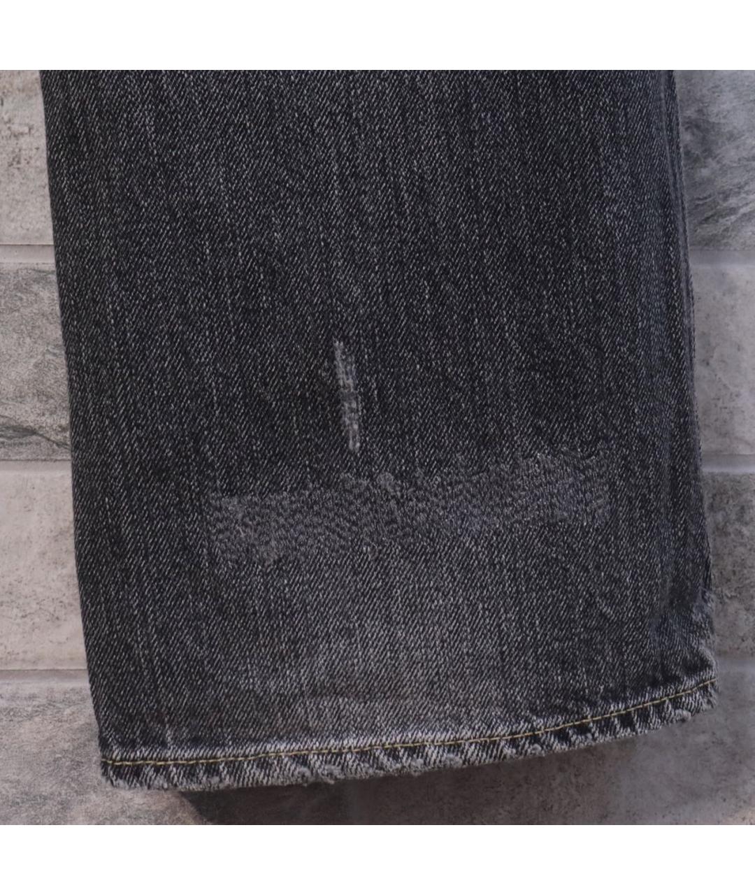 GOLDEN GOOSE DELUXE BRAND Серые хлопковые прямые джинсы, фото 5