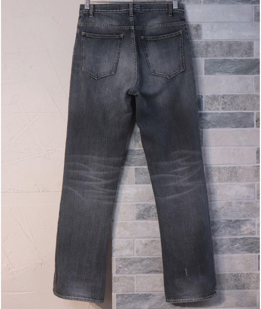 GOLDEN GOOSE DELUXE BRAND Серые хлопковые прямые джинсы, фото 2