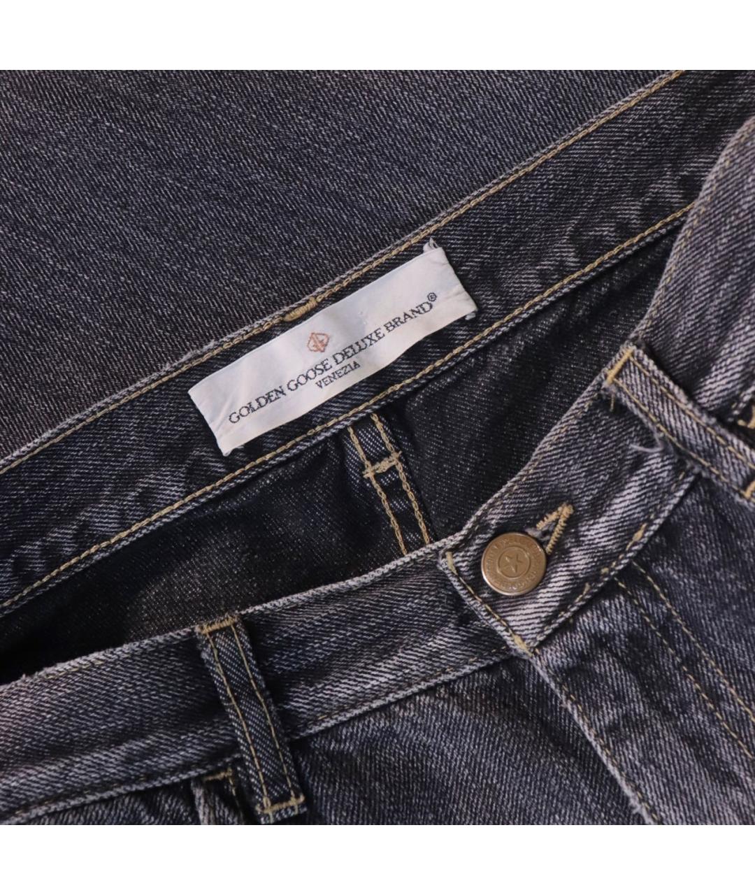 GOLDEN GOOSE DELUXE BRAND Серые хлопковые прямые джинсы, фото 3