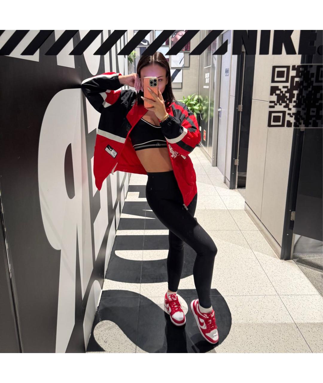 NIKE Красная спортивная куртка, фото 8