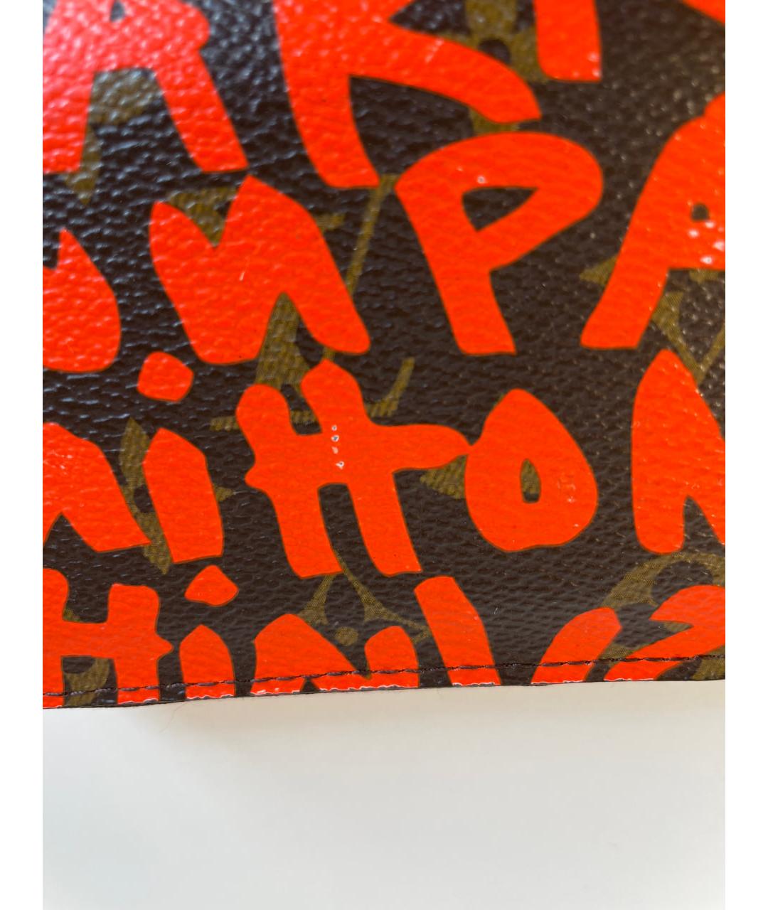 LOUIS VUITTON Черный кожаный кошелек, фото 3
