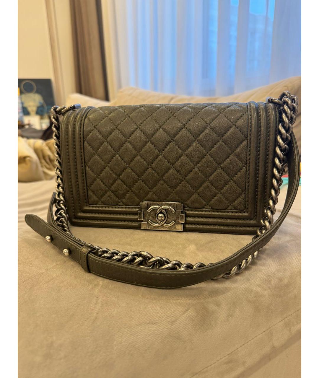 CHANEL Кожаная сумка через плечо, фото 7