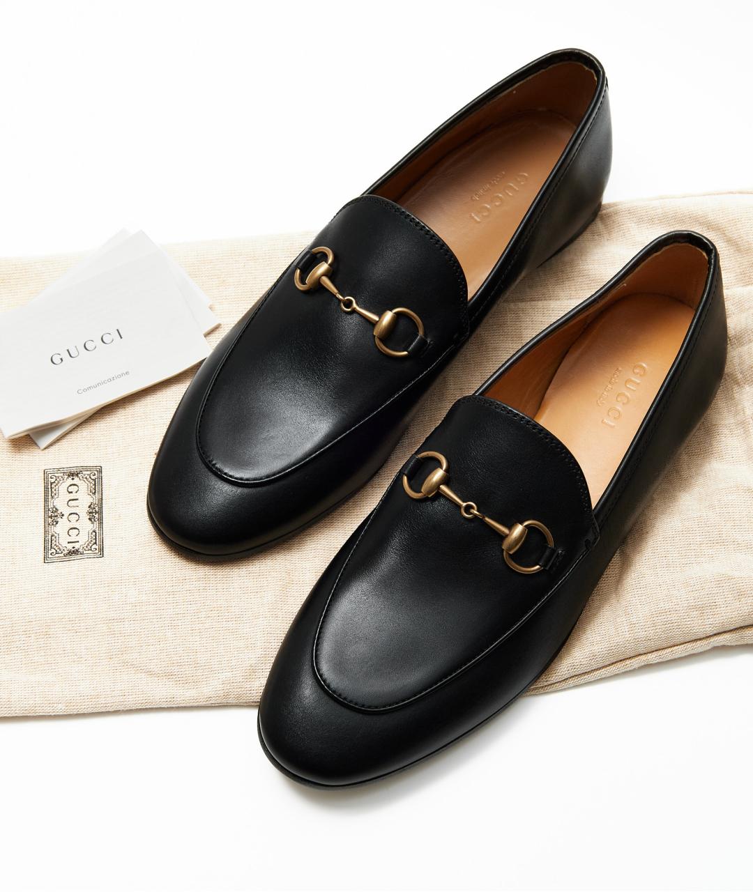 GUCCI Черные кожаные лоферы, фото 6