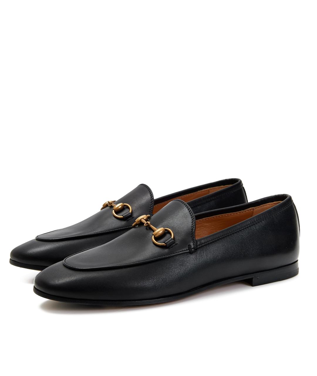 GUCCI Черные кожаные лоферы, фото 2
