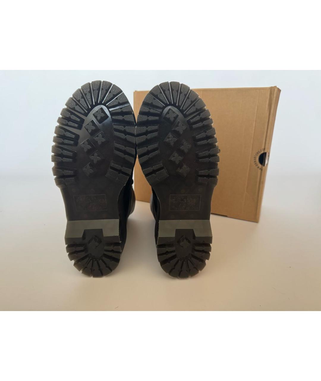 DR. MARTENS Черные ботинки из искусственной кожи, фото 5