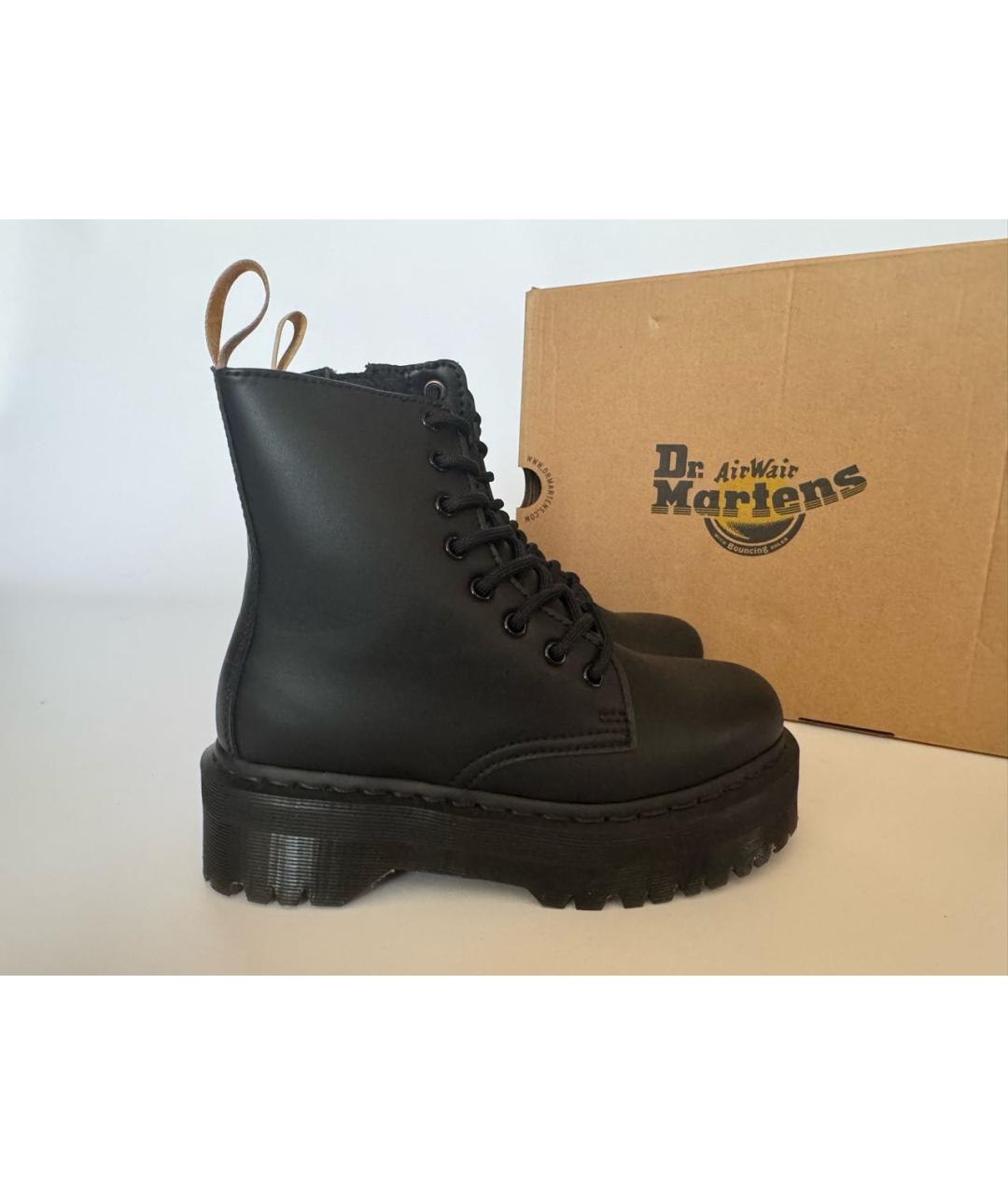 DR. MARTENS Черные ботинки из искусственной кожи, фото 6