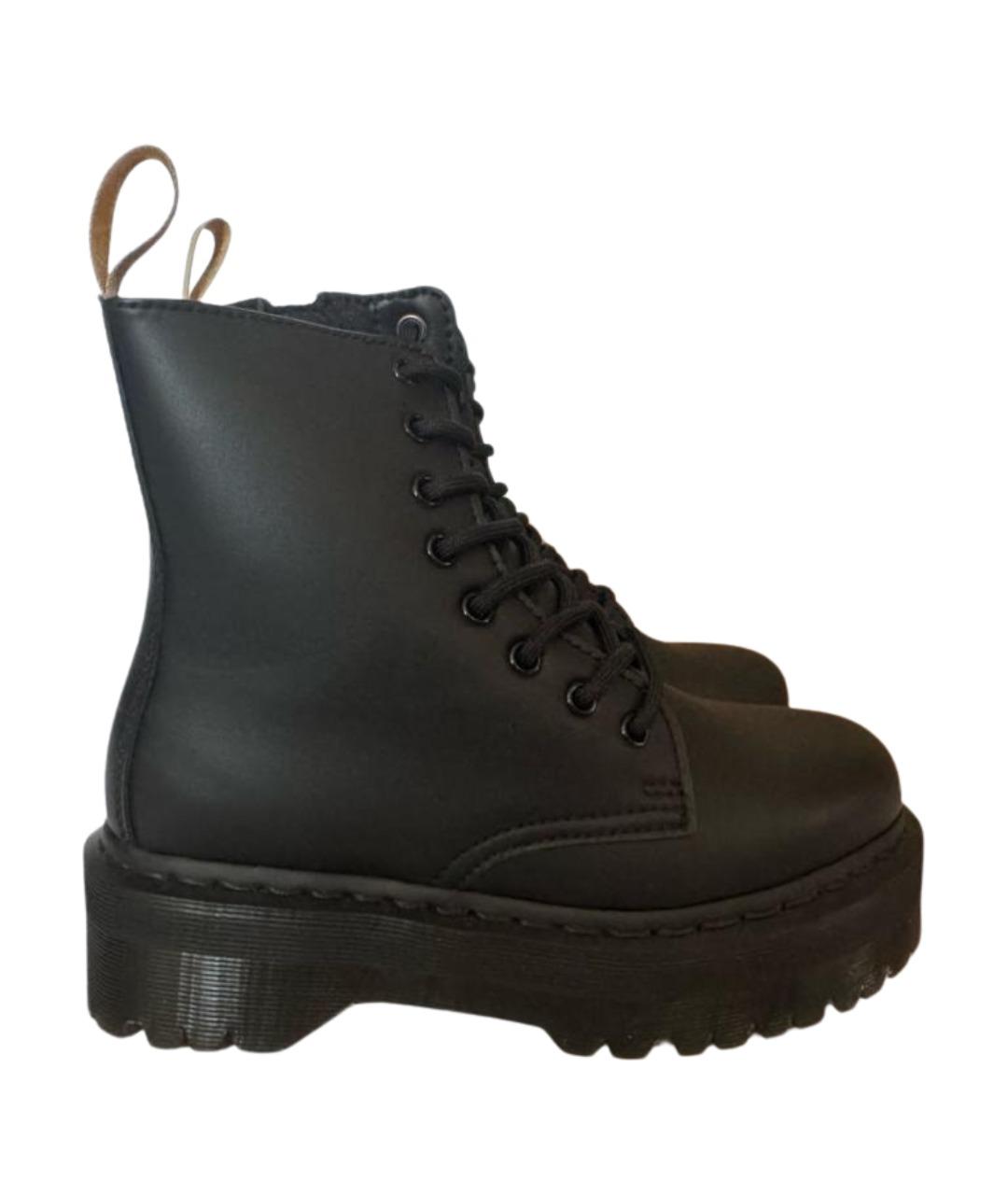 DR. MARTENS Черные ботинки из искусственной кожи, фото 1