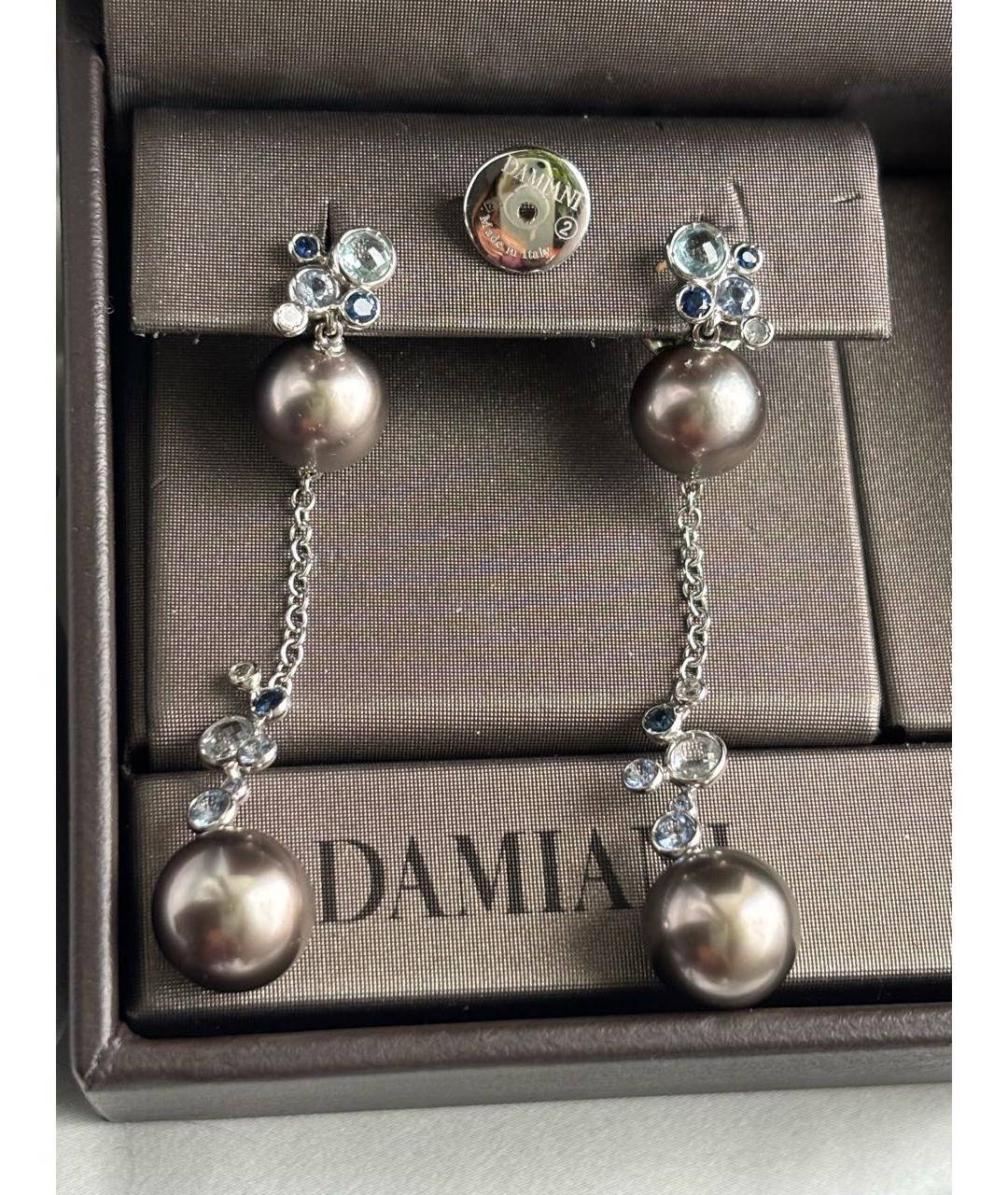 DAMIANI Серебряные серьги из белого золота, фото 2