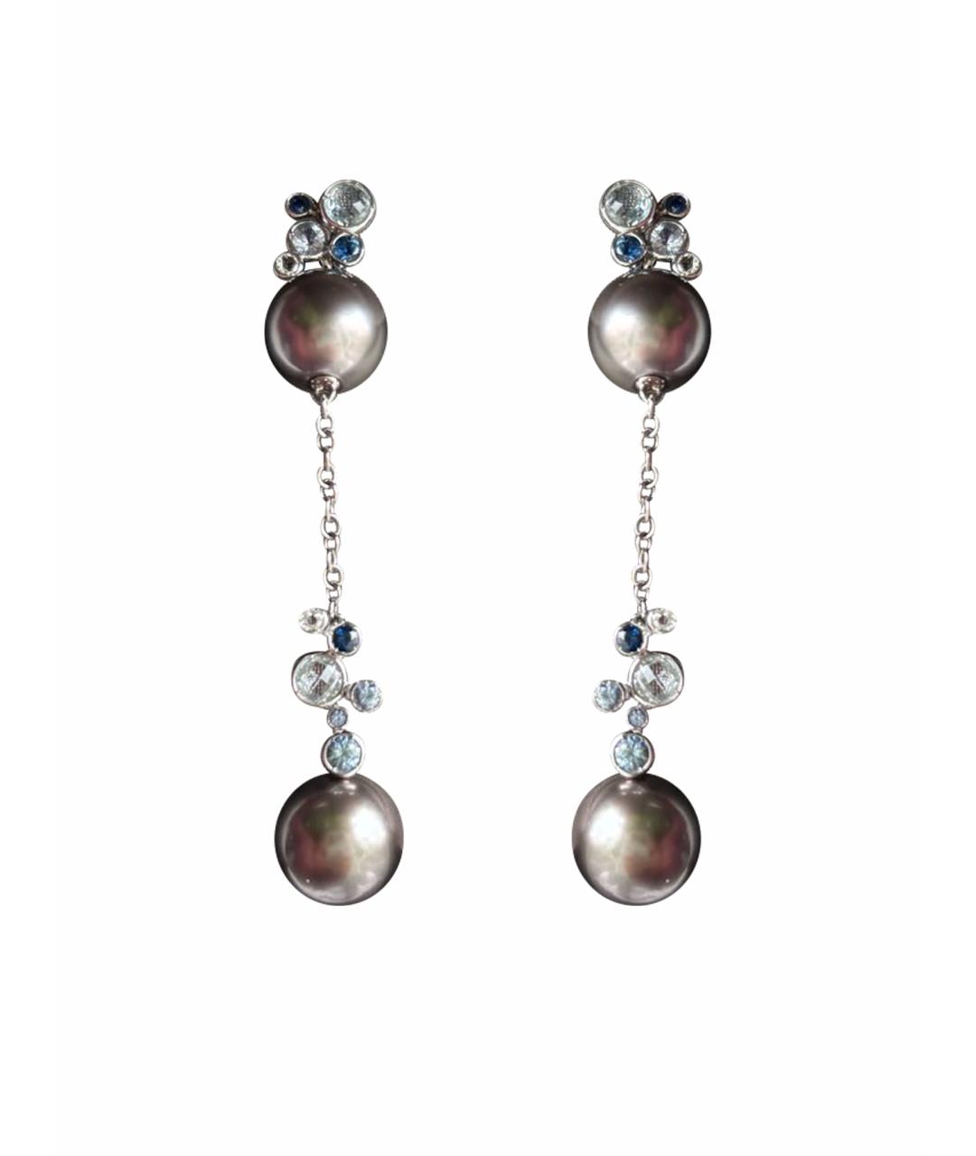 DAMIANI Серебряные серьги из белого золота, фото 1