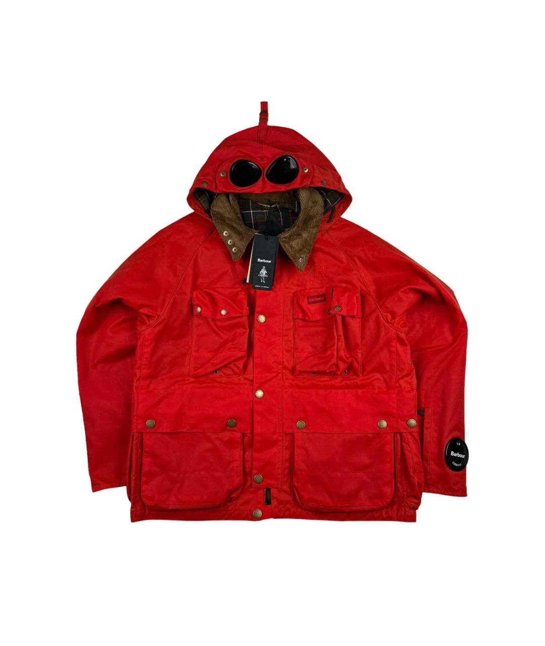 CP COMPANY Красная хлопковая куртка, фото 5
